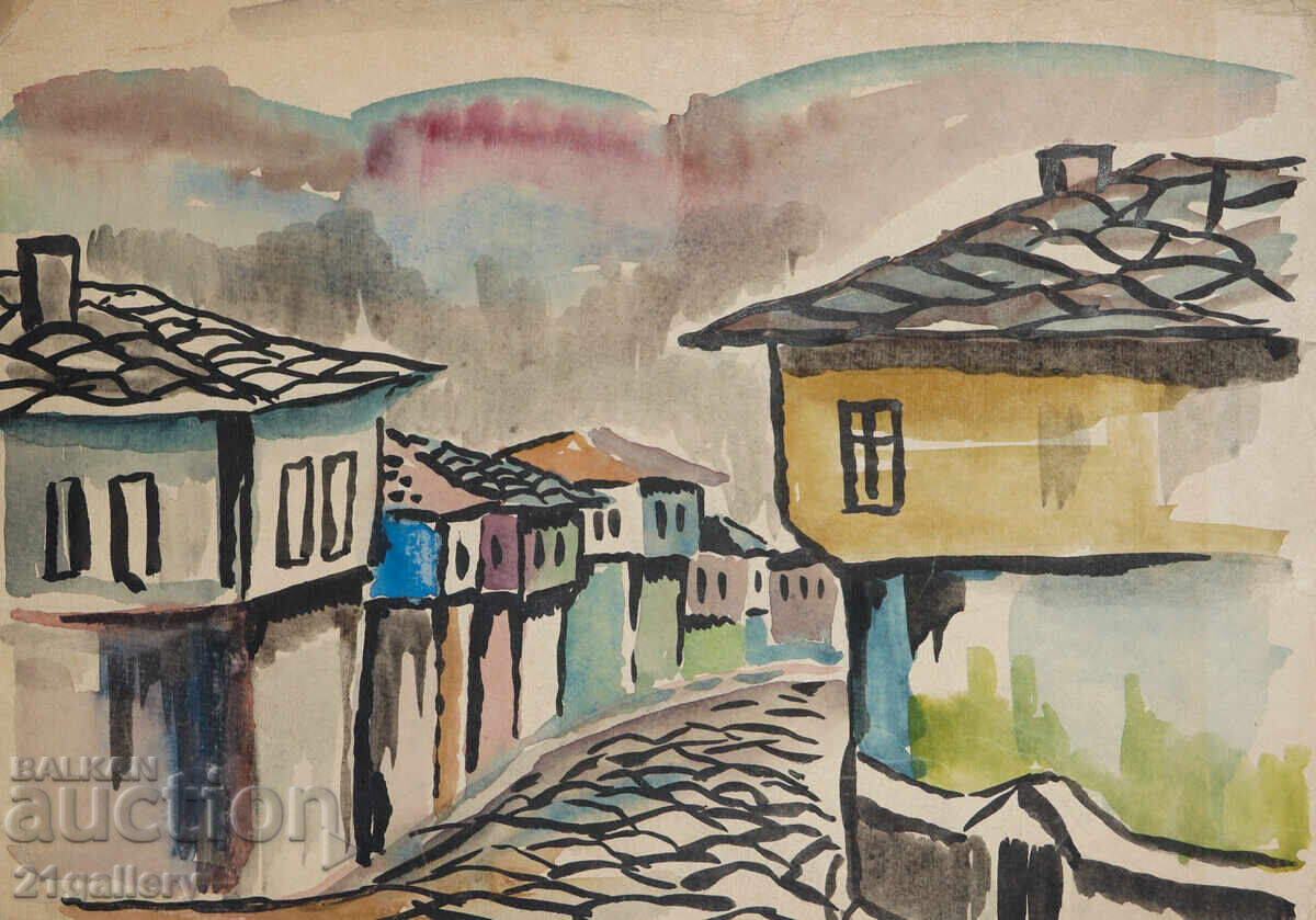 Auction  Zachari Savov (1944 - 2025) Landscape Watercolor