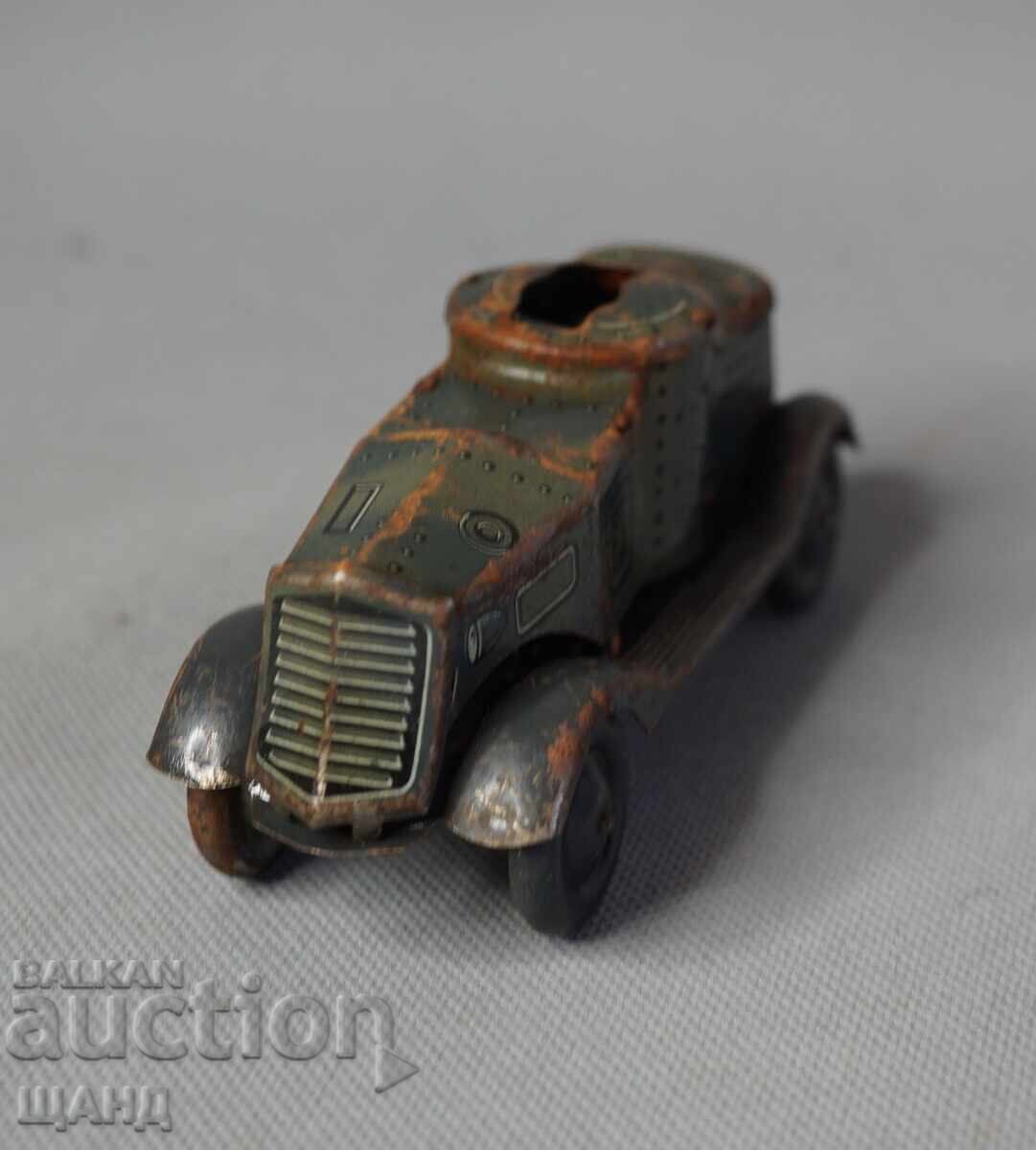 Old German Metal Mechanical Toy Model Tank with price 50.35 BGN | € 25.74