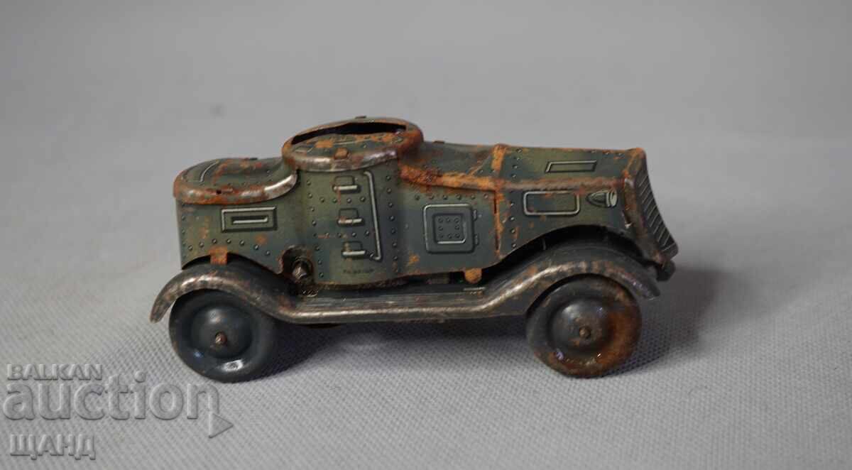 Auction  Old German Metal Mechanical Toy Model Tank