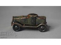 Παλιό Γερμανικό μεταλλικό μηχανικό παιχνίδι μοντέλο τανκ