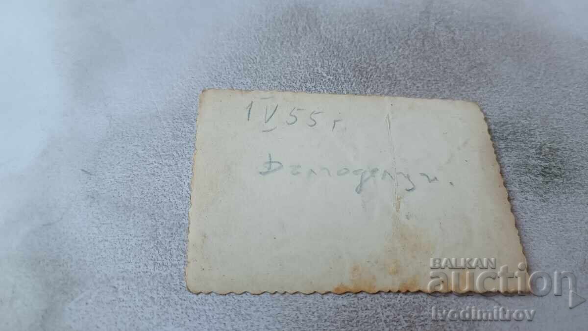 Photograph of Long-Termers Boy with retro bicycle on the street 1955 with price 1.65 BGN | € 0.84