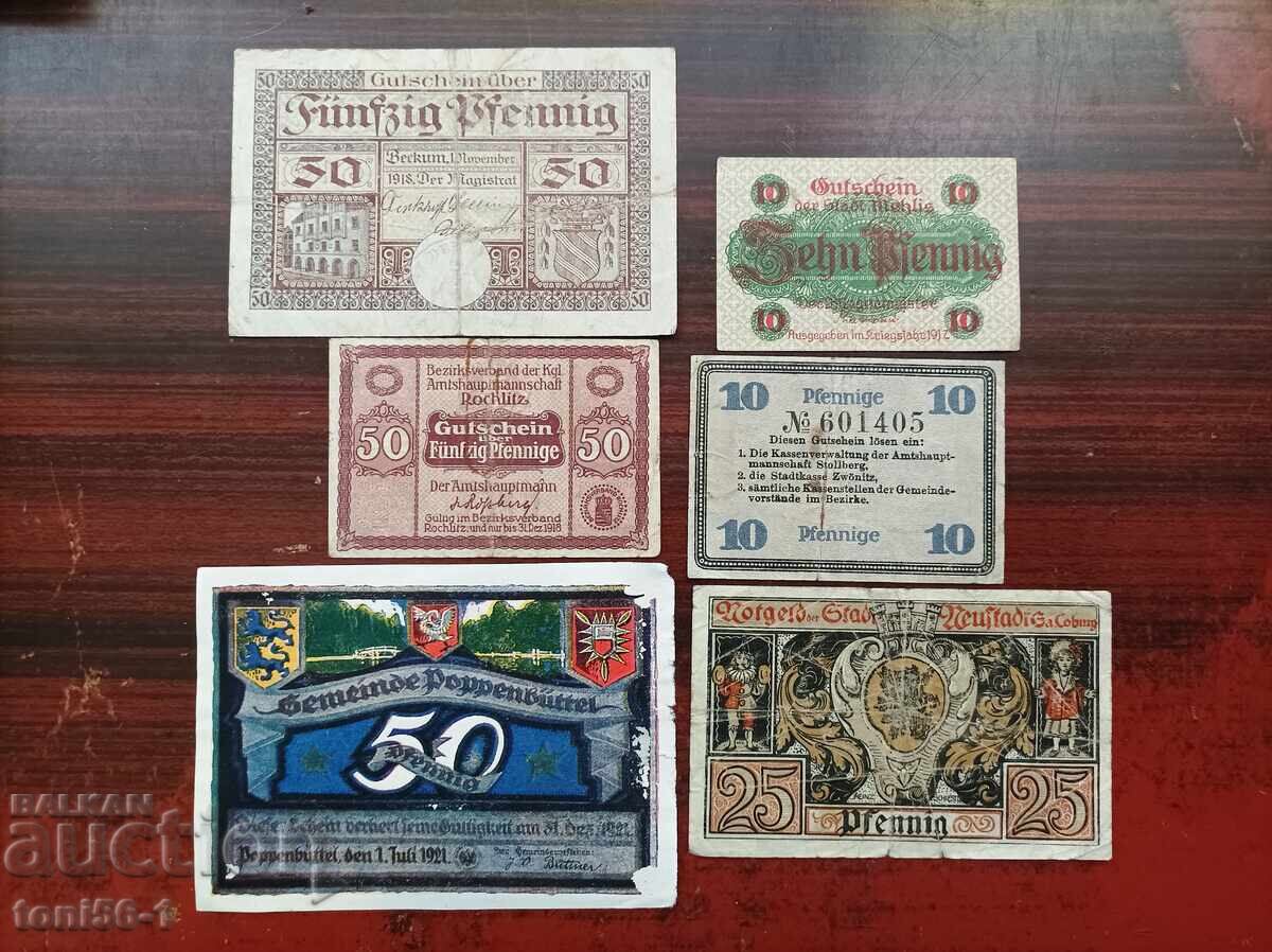 Германия - лот нотгелдове