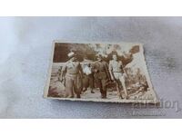 Photo of Officer and men on a walk