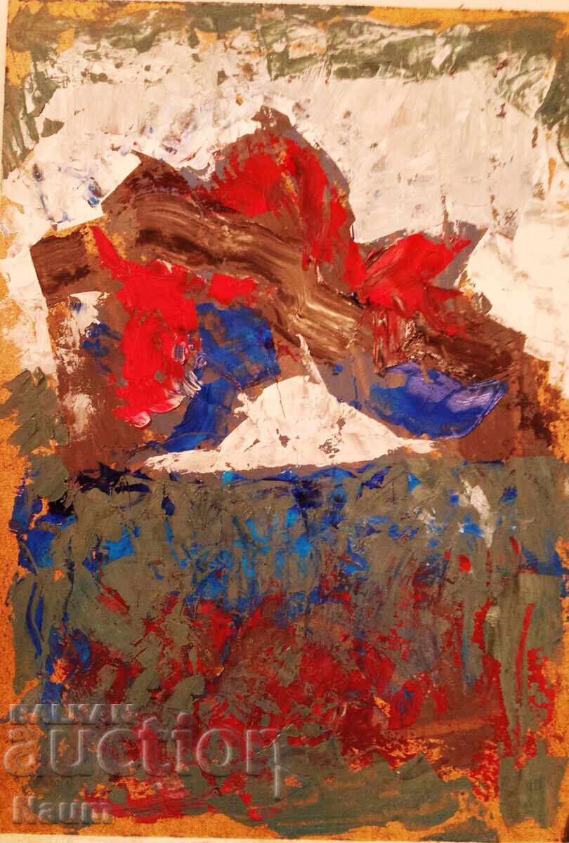 Σύνθεση 11, Βλάδο Ρουμένοφ, 2023, 50/35 εκ., μ. χ. κ-ν