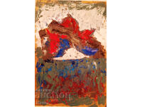 Composition 11, Vlado Rumenov, 2023, 50/35 cm., oil on canvas