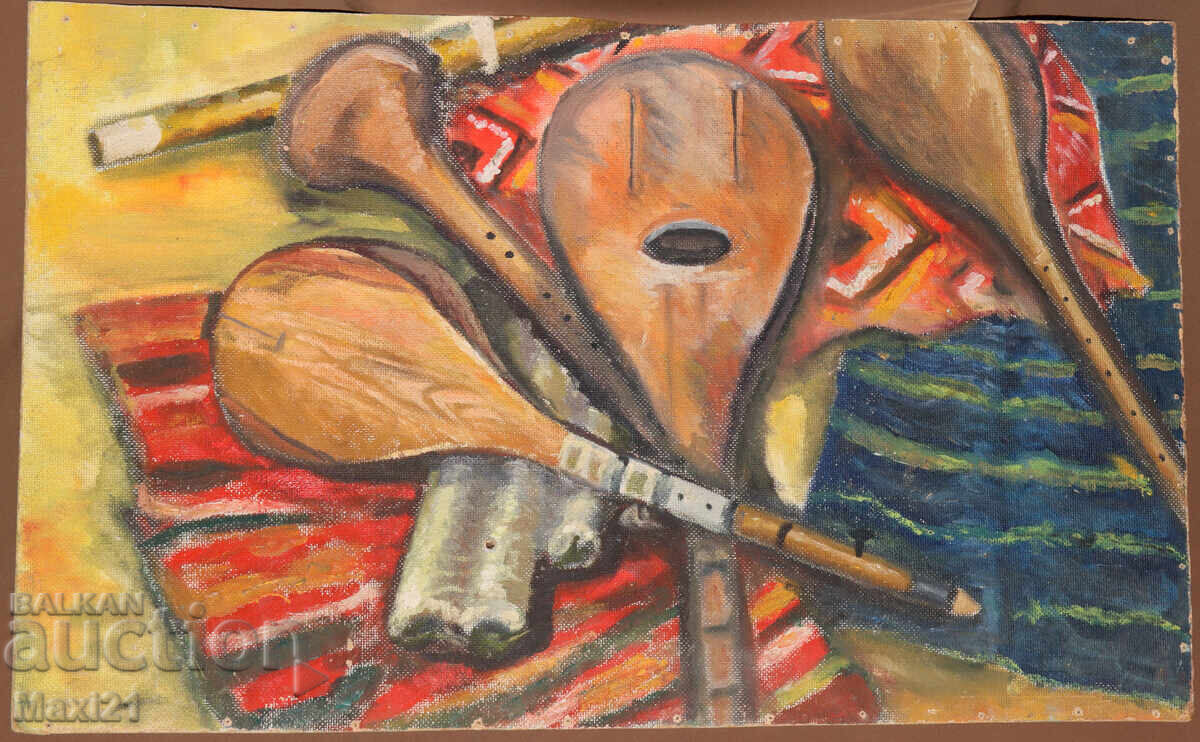 Νεκρή φύση, λαϊκή εικόνα, ελαιογραφία με τιμή 250.00 BGN | € 127.82