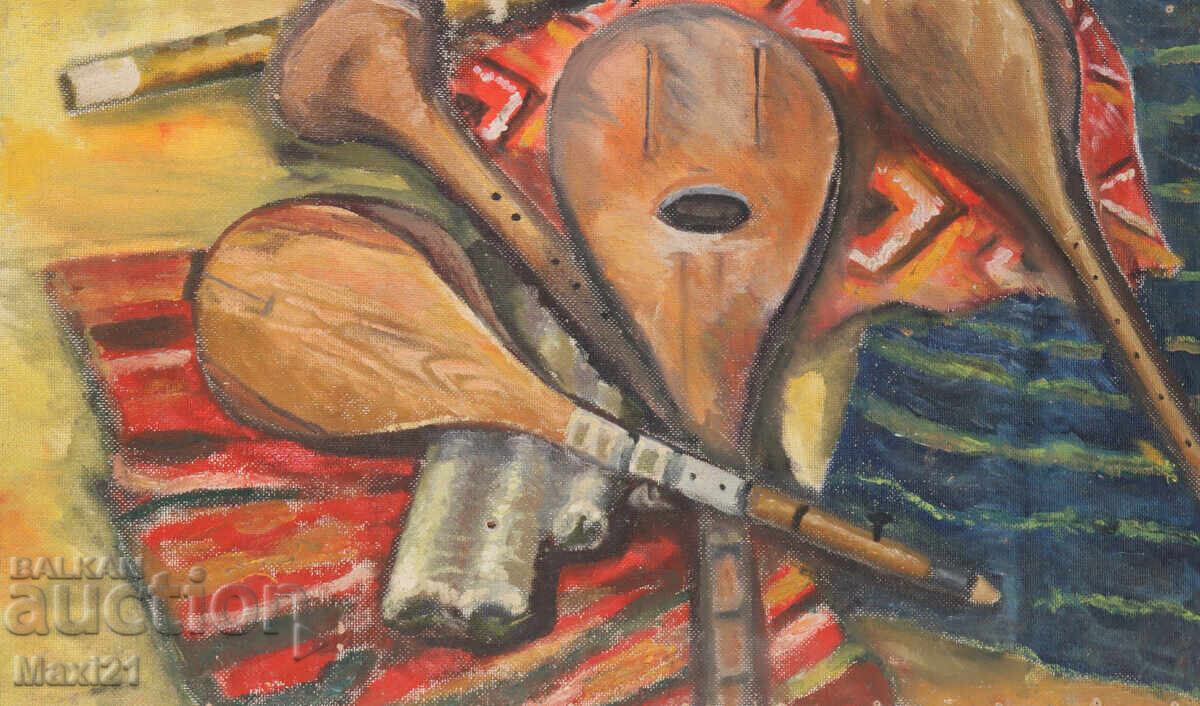 Δημοπρασία Νεκρή φύση, λαϊκή εικόνα, ελαιογραφία