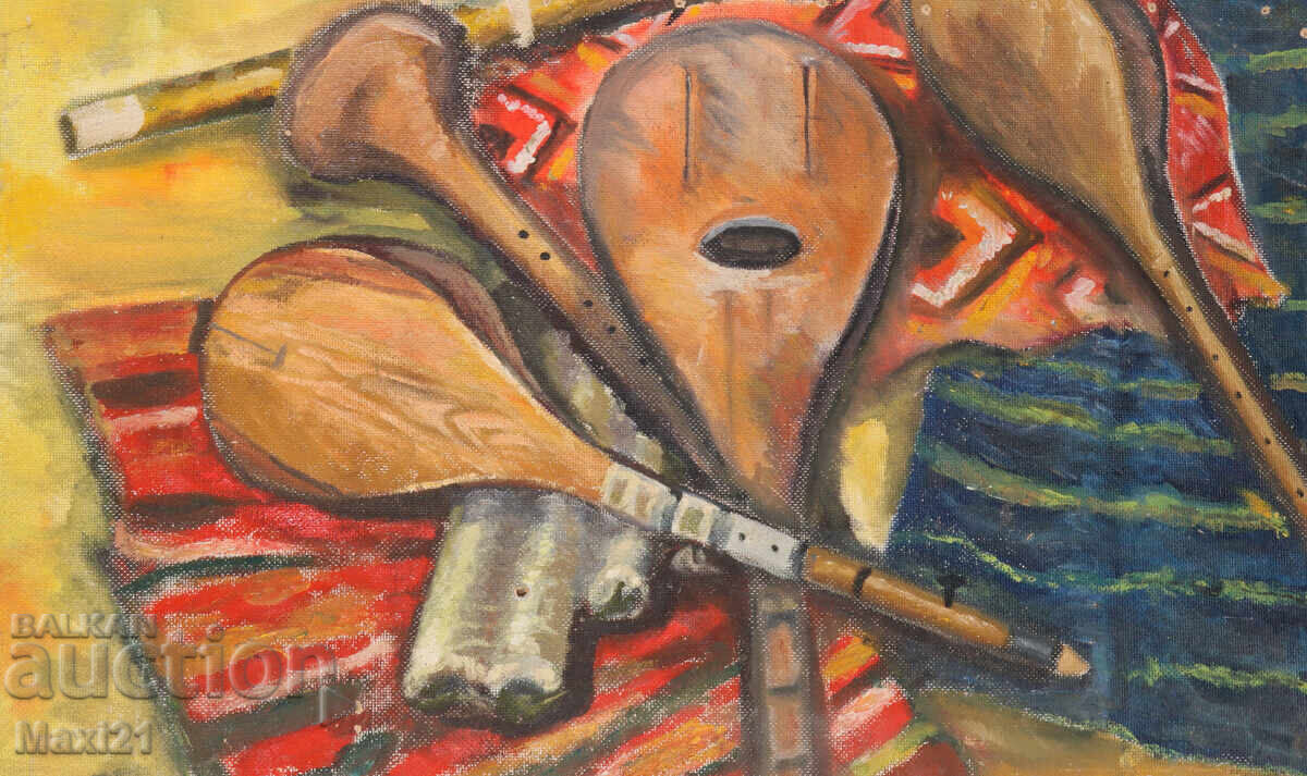 Νεκρή φύση, λαϊκή εικόνα, ελαιογραφία