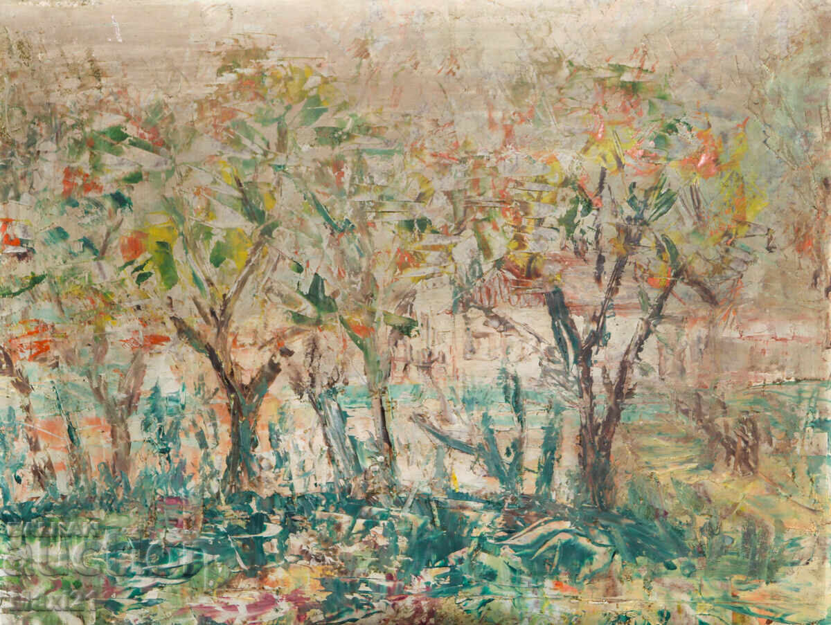 Аукцион Пейзаж природа картина маслени бои 1964г.