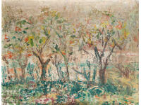 Пейзаж природа картина маслени бои 1964г.