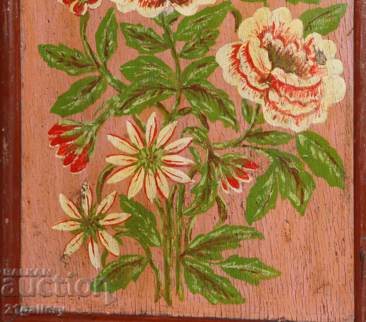 Стара картина маслени бои натюрморт - 6