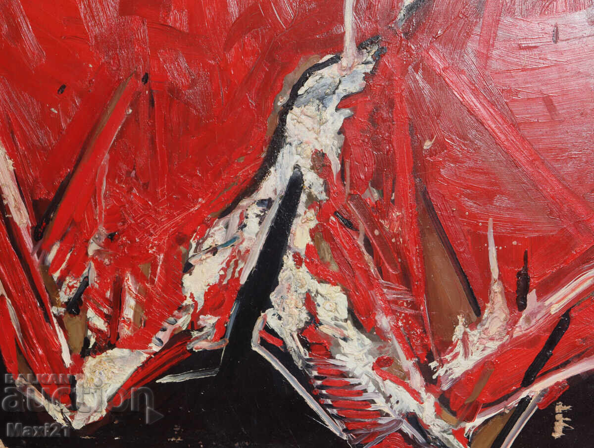 Абстрактна композиция, картина маслени бои - 5