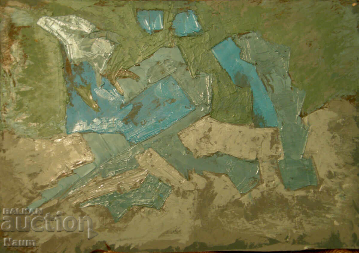 Композиция 23, Владо Руменов, 2019 г., 35/50 см., м. б. к-н