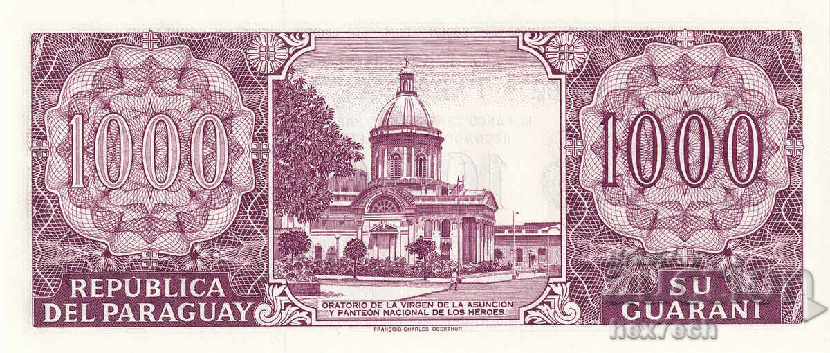 Auction  ❤️ ⭐ Paraguay 2002 1000 Guaraní Commemorative UNC New ⭐ ❤️