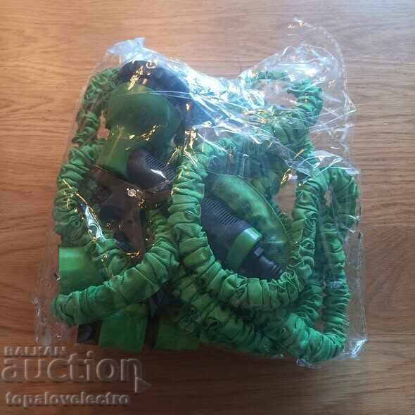 Expandable garden hose, 15 meters, with a spray gun - 6