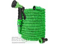 Furtun de grădină extensibil, 15 metri, cu pistol