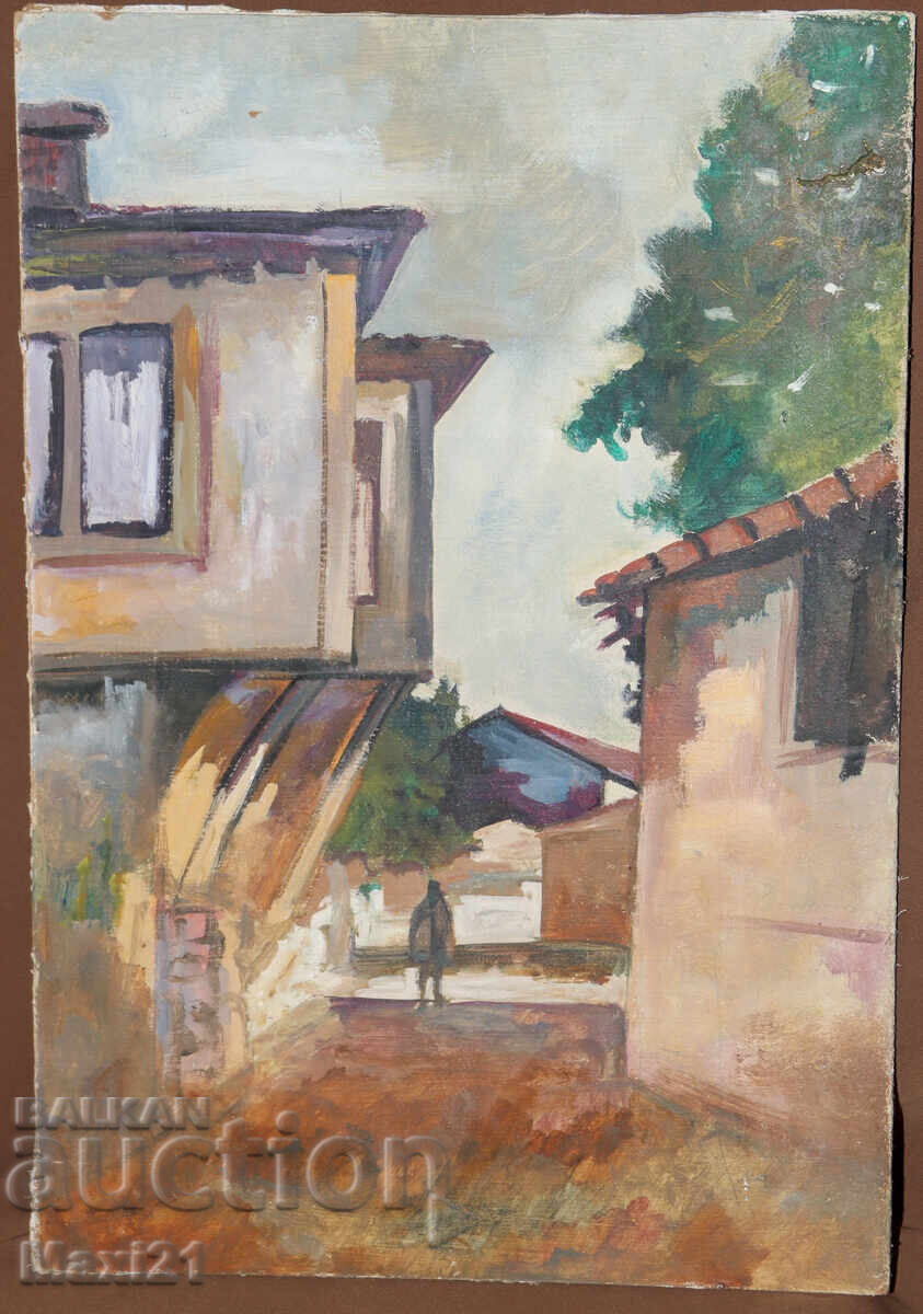 Painting Renaissance houses landscape oil paints with price 200.00 BGN | € 102.26