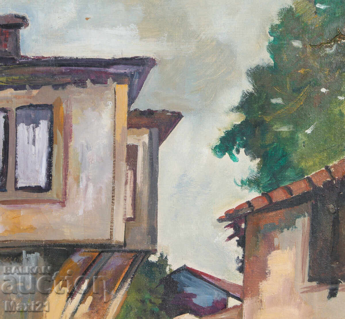 Delivery of Painting Renaissance houses landscape oil paints