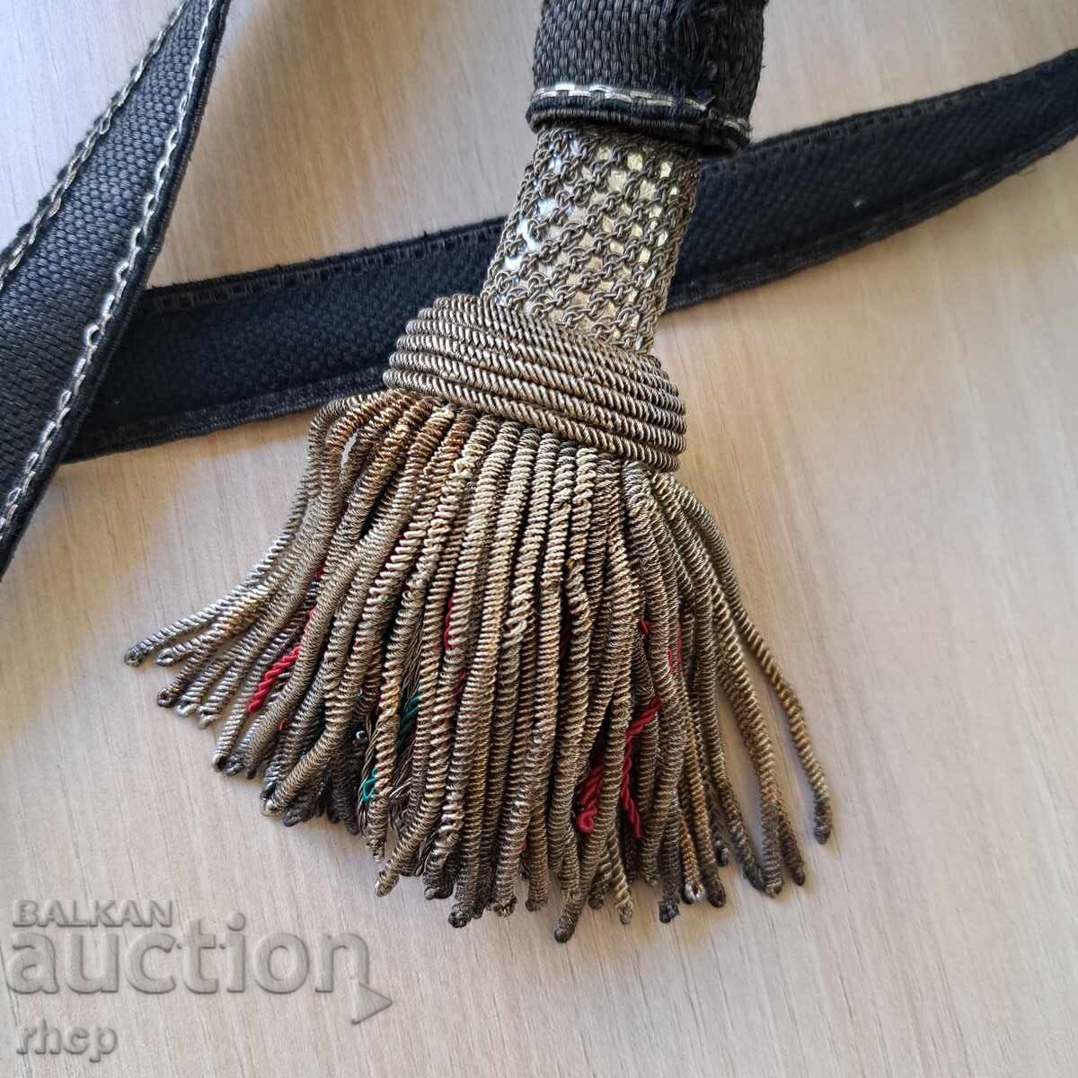 Сърмен темляк за българска царска офицерска сабя параден с цена 230.00 лв. | € 117.60 Сърмен темляк за българска царска офицерска сабя параден с цена 230.00 лв. | € 117.60