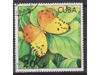 Stamped Fauna Butterfly 1982 from Cuba
