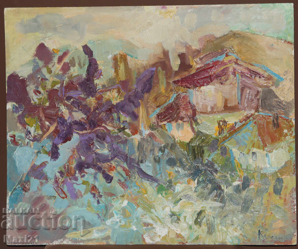 Tablou peisaj de viață, ulei cu preț 300.00 BGN | € 153.39