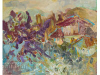 Картина битов пейзаж маслени бои