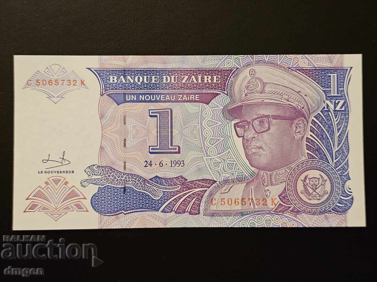 1 Zaire Zaire 1993 UNC 1 Zaire Zaire 1993 UNC
