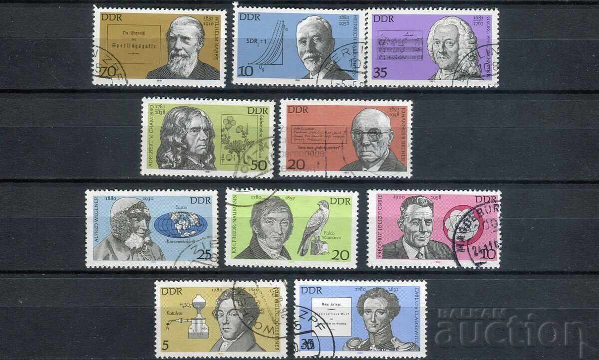 Аукцион ГДР CTO/Used - Известни личности