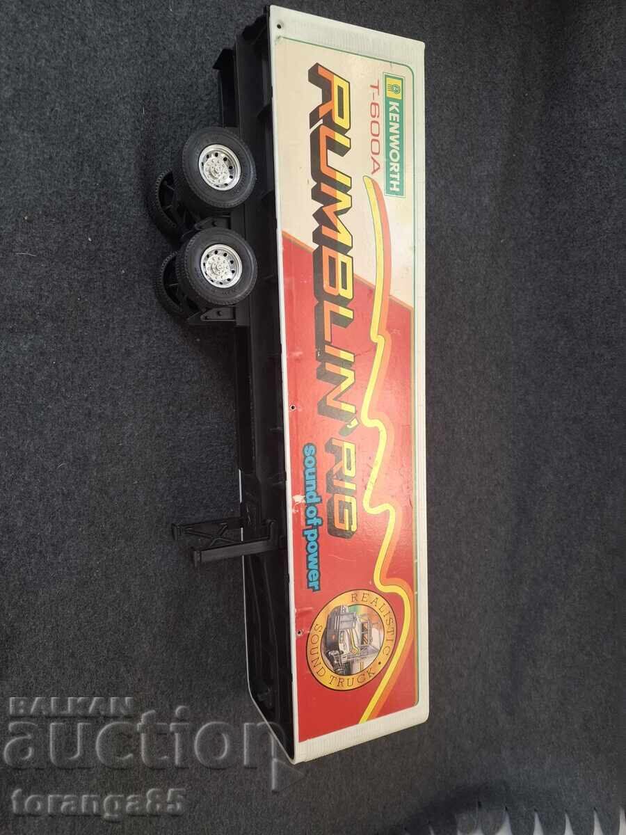 Auction  Large Plastic Trailer New Bright 1986 VTG Rumblin' Rig