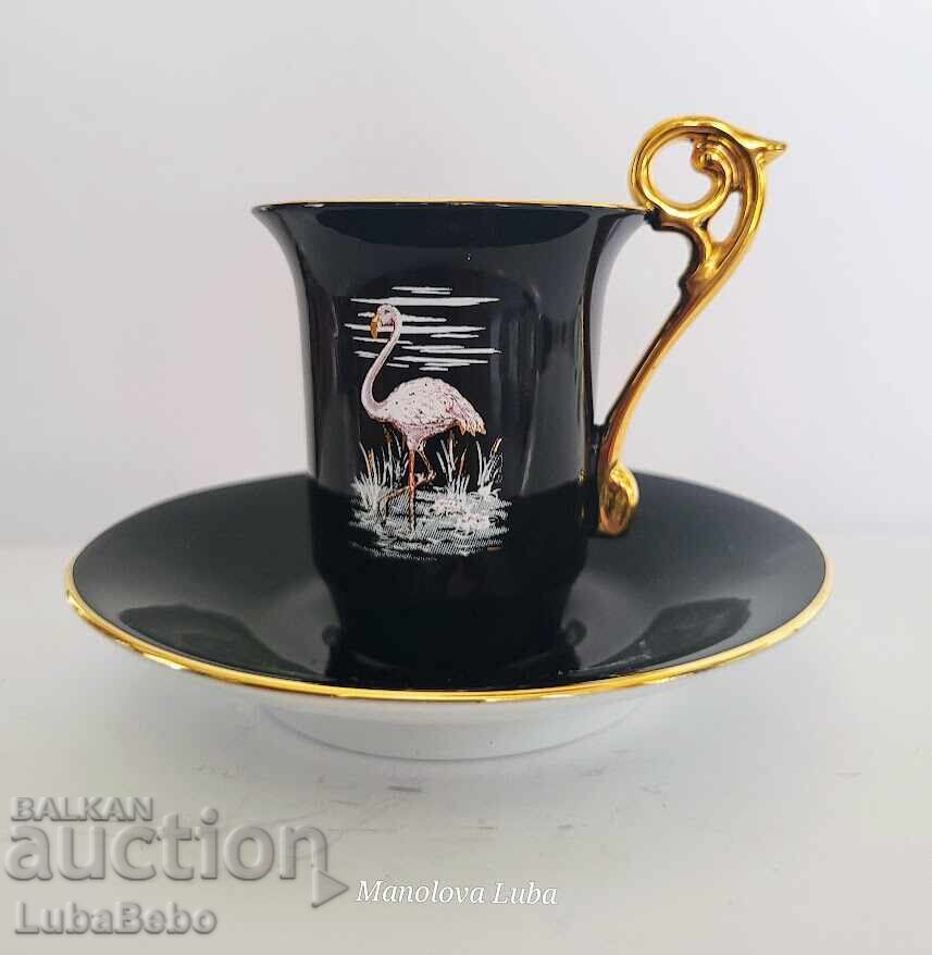 Колекционерска порцеланова чаша за кафе Könitz Porzellan.