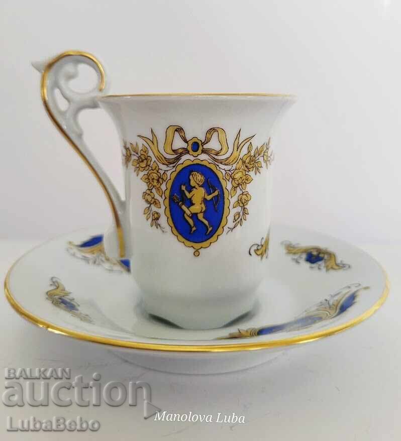 Collectible porcelain coffee cup Könitz Porzellan with price 45.00 BGN | € 23.01 Collectible porcelain coffee cup Könitz Porzellan with price 45.00 BGN | € 23.01