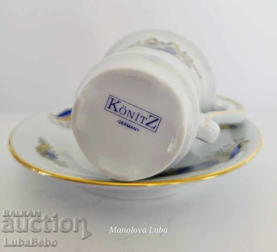 Collectible porcelain coffee cup Könitz Porzellan - 5 Collectible porcelain coffee cup Könitz Porzellan - 5
