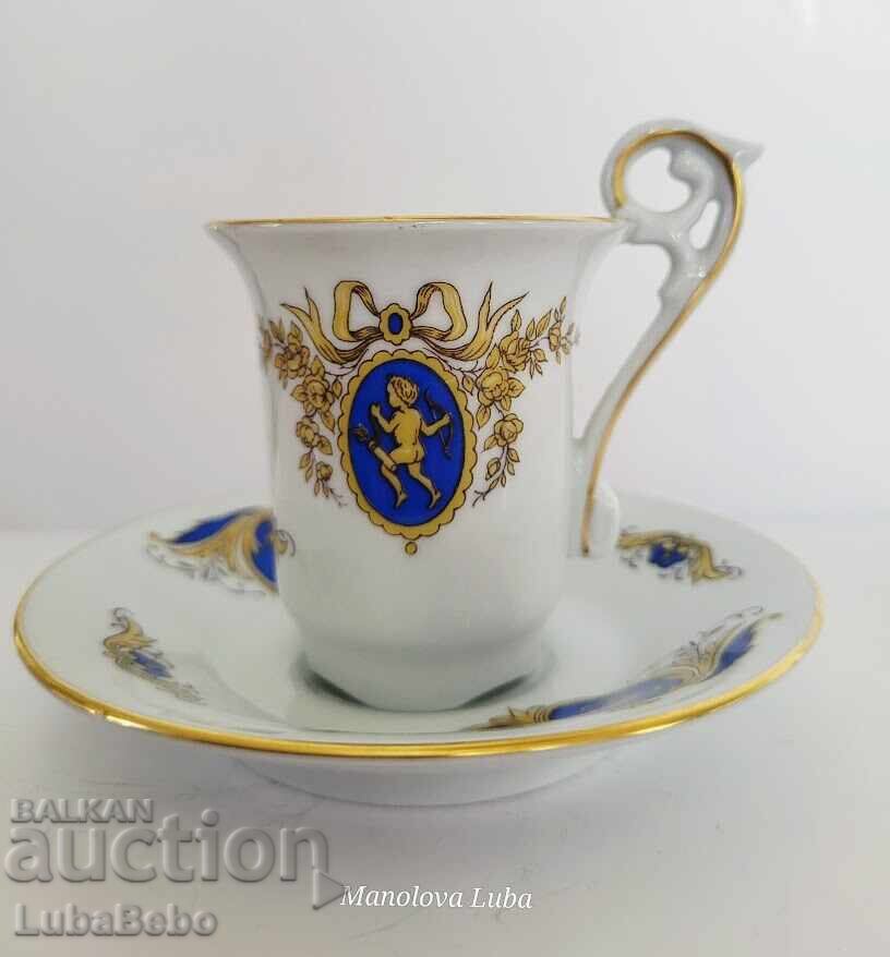 Collectible porcelain coffee cup Könitz Porzellan Collectible porcelain coffee cup Könitz Porzellan