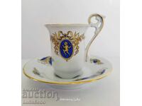 Collectible porcelain coffee cup Könitz Porzellan