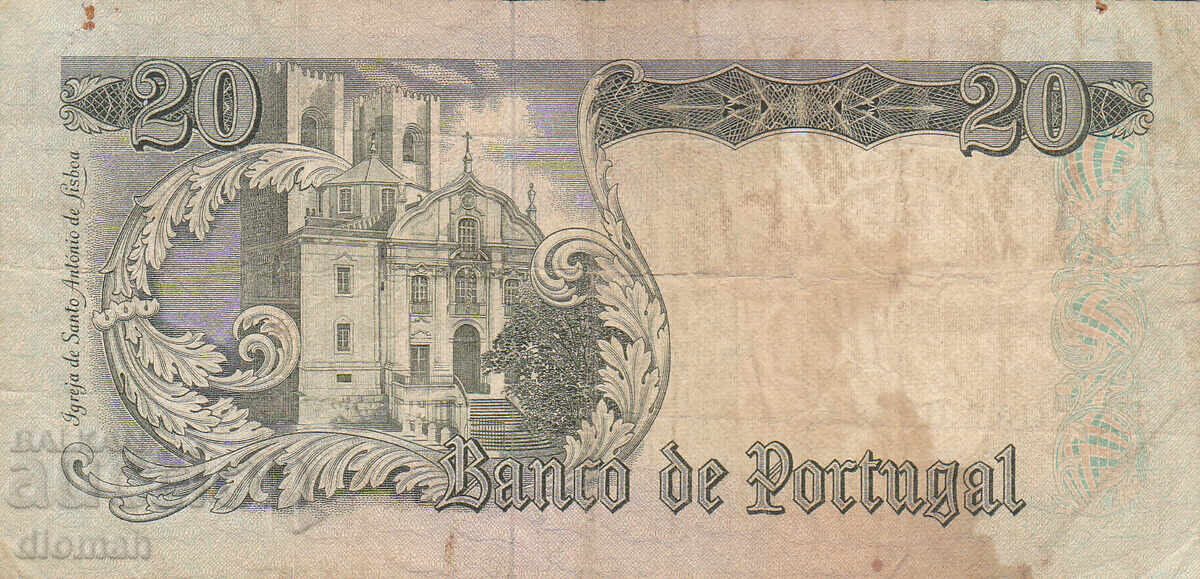 Dioman - PORTUGAL - 20 ESCUDOS - 1964 with price 3.40 BGN | € 1.74