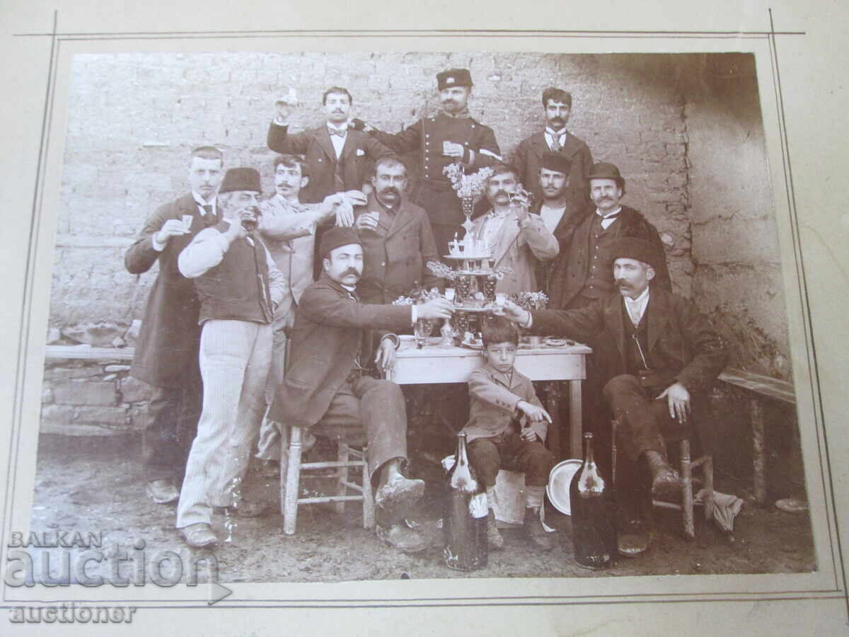 Photo of a "Nazdravets" cardboard from the Balkans, early 20th century with price 30.00 BGN | € 15.34