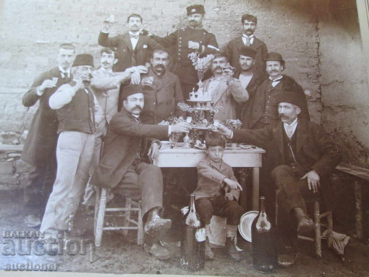 Auction  Photo of a "Nazdravets" cardboard from the Balkans, early 20th century