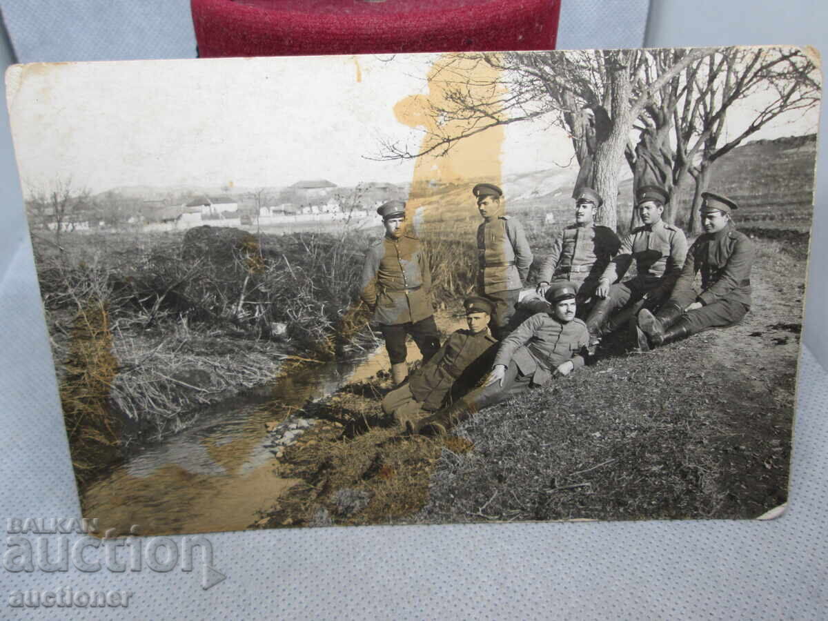 OLD MILITARY PHOTO 4th TELEGRAPH STATION - 1918