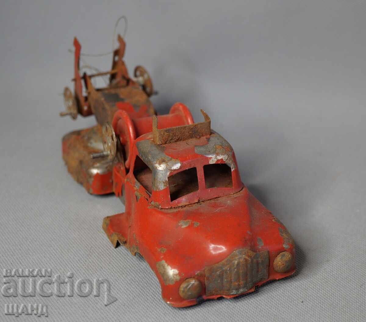 Δημοπρασία Παλιό σοβιετικό μεταλλικό παιχνίδι μοντέλο πυροσβεστικού οχήματος