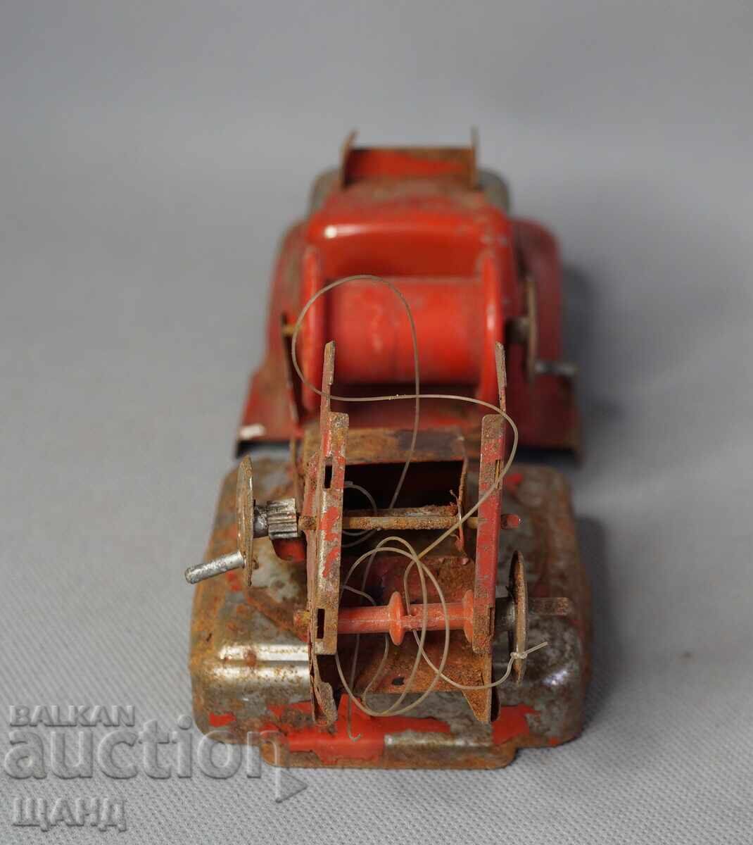 Παράδοση Παλιό σοβιετικό μεταλλικό παιχνίδι μοντέλο πυροσβεστικού οχήματος