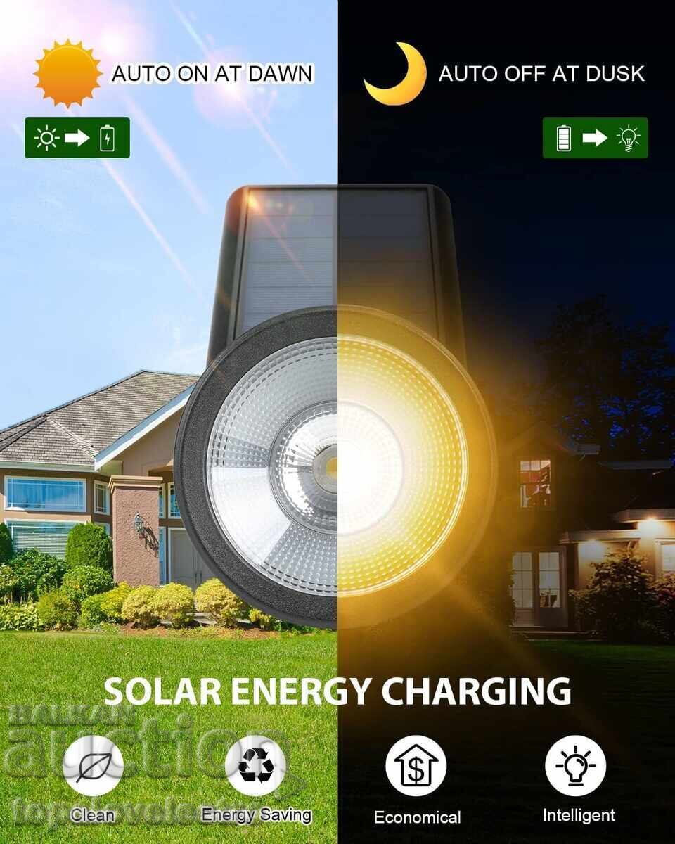 Set of 2 Solar Garden Spot Lights, Warm White with price 29.00 BGN | € 14.83