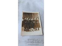Photo Sofia, Fourth Grade Students in the Schoolyard of the High School, 1932