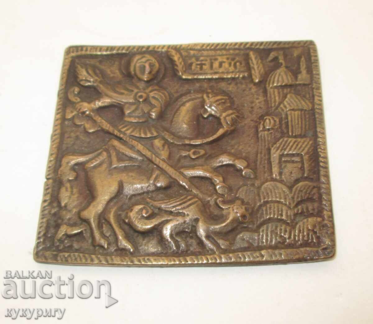 Old small icon St. George primitive - 5 Old small icon St. George primitive - 5