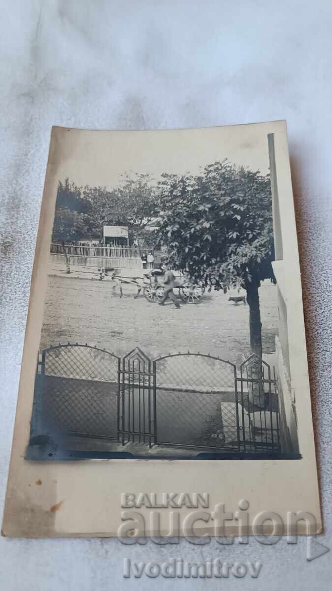 Snimka Σόφια Άνδρας με κάρο και δύο παιδιά στον δρόμο