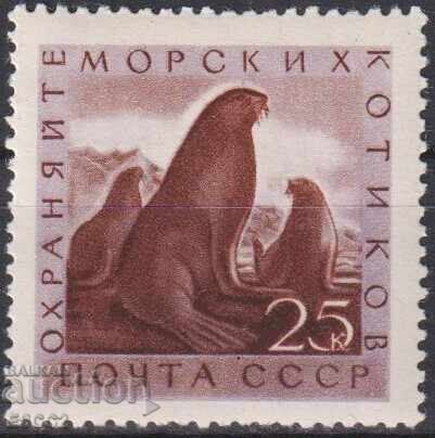 Чиста марка Фауна Тюлени 1960 от СССР
