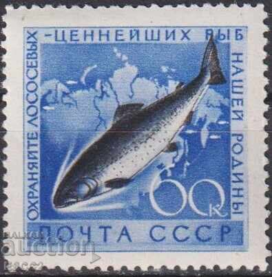 Marcă curată Fauna Pește Somon 1959 din URSS Marcă curată Fauna Pește Somon 1959 din URSS