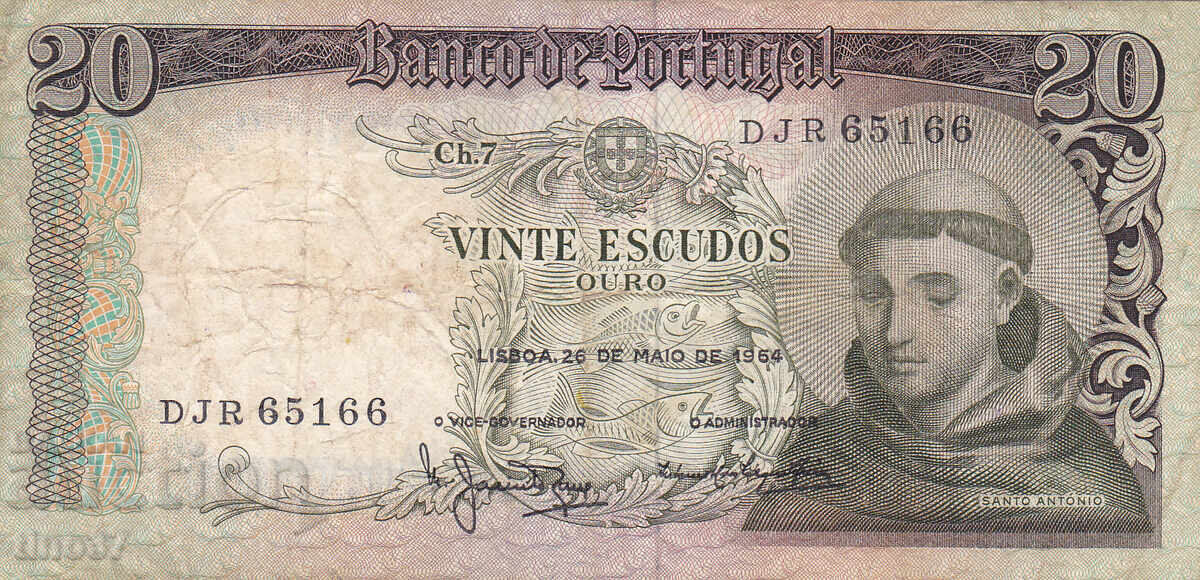 tino37- ΠΟΡΤΟΓΑΛΙΑ - 20 ΕΣΚΟΥΔΟΣ - 1964 - F με τιμή 4.30 BGN | € 2.20