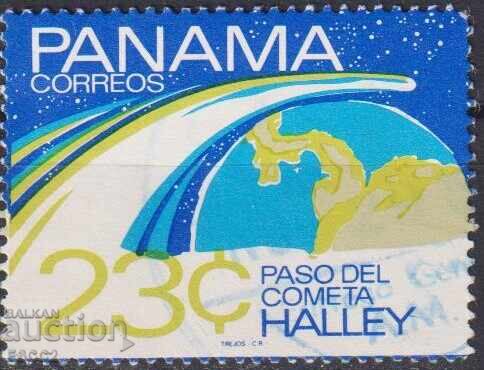 Timbrul poștal timbrat Cosmos Cometa Halley 1986 din Panama Timbrul poștal timbrat Cosmos Cometa Halley 1986 din Panama