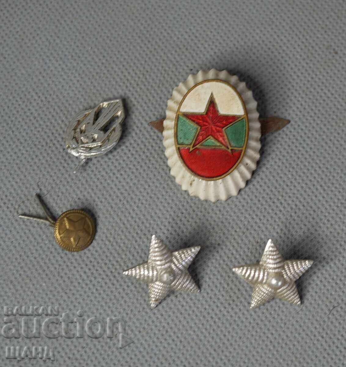 Βουλγαρία παρτίδα Παλιά στρατιωτικά σήματα κοκάρδα πορσελάνη σμάλτο