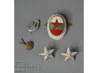 Βουλγαρία παρτίδα Παλιά στρατιωτικά σήματα κοκάρδα πορσελάνη σμάλτο